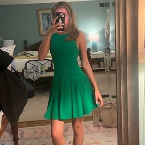 Alice + Olivia Vibrant Green Mini Dress
